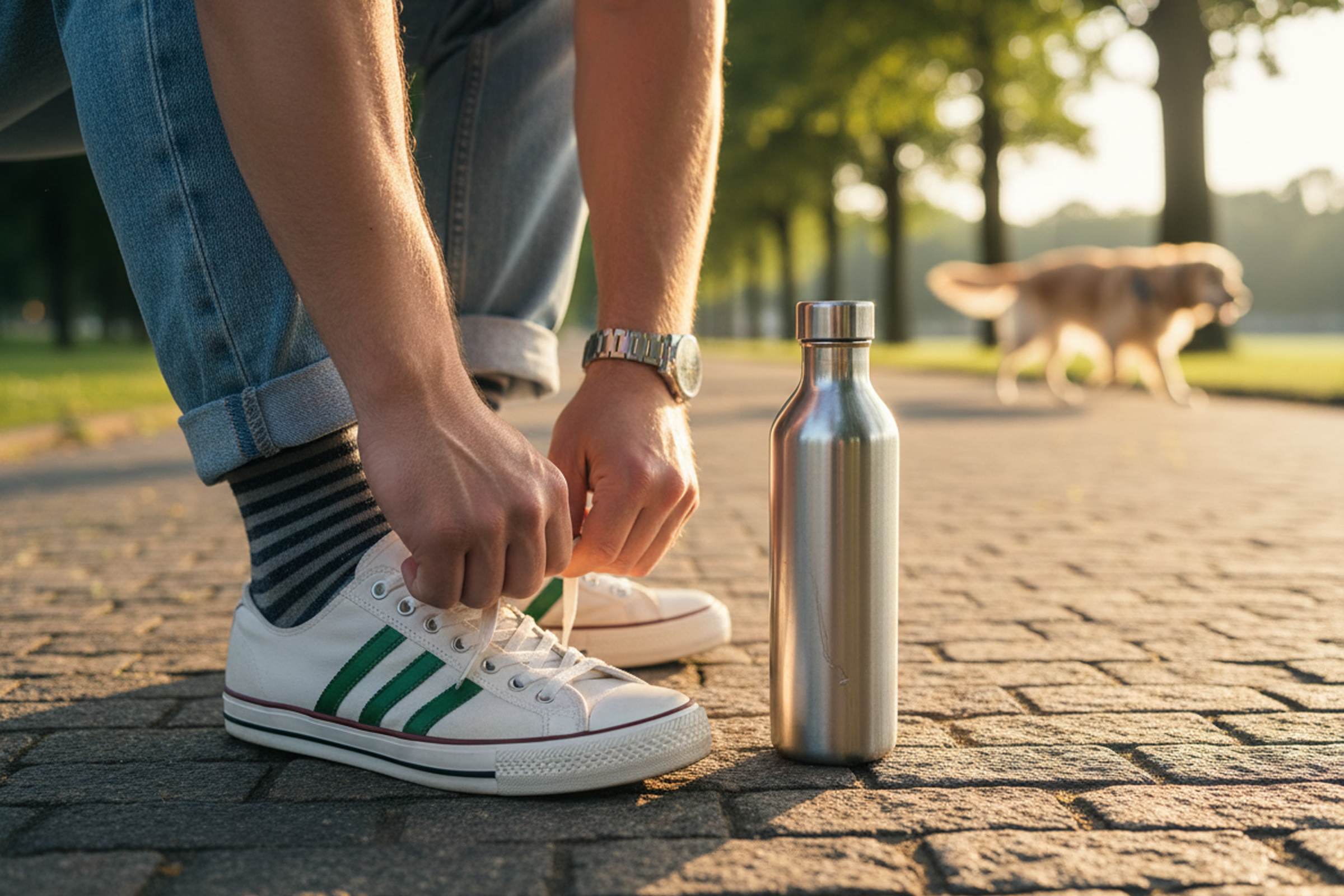 Tying-Tennis_Shoes (1) man tying tennis shoes